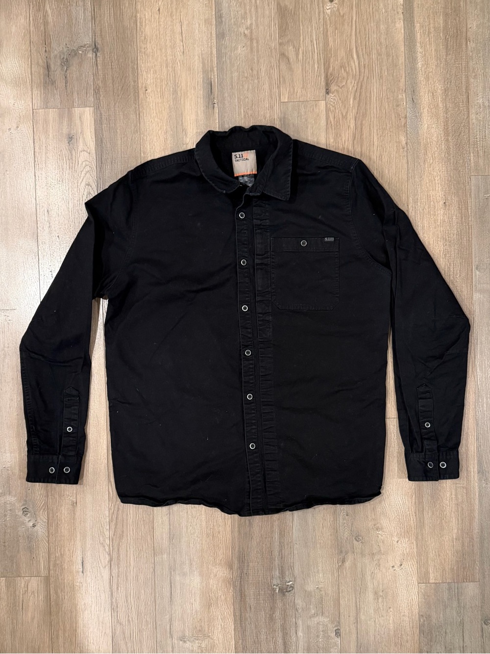 5.11 Tactical Black Men's Long-Sleeve Button-Down Shirt